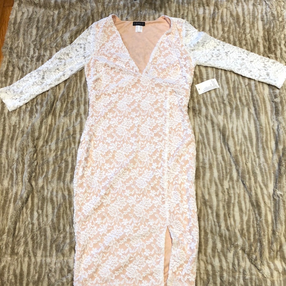 Brand New Venus Lace Fitted Dress